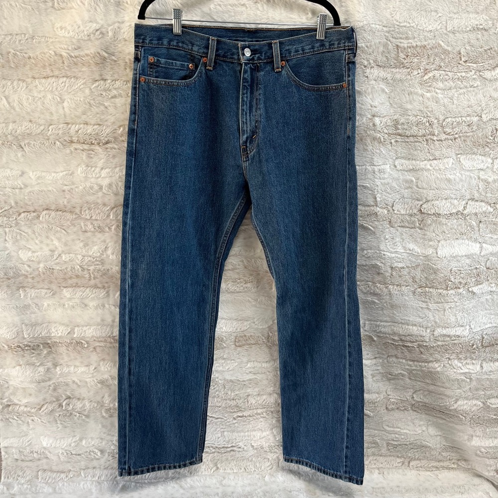 Levis 505 Regular‎ Fit Jeans Men's 36 X 29 100% Cotton Straight Leg - Picture 4 of 13